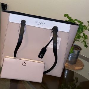 Kate Spade tote and wallet combo